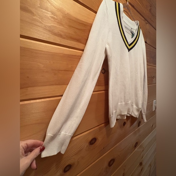 LaurenRalph Lauren Womens L Pullover Sweater V Neck Knit Cotton - Picture 4 of 7